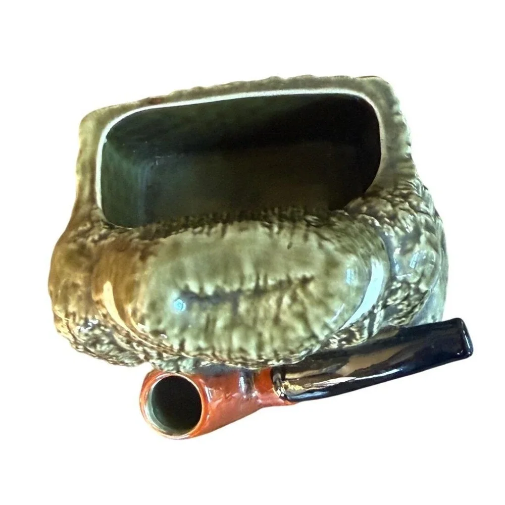 Vintage Relpo 5959 Sweater Pipe Planter MCM Ceramic Smoking Pipe Vase Japan